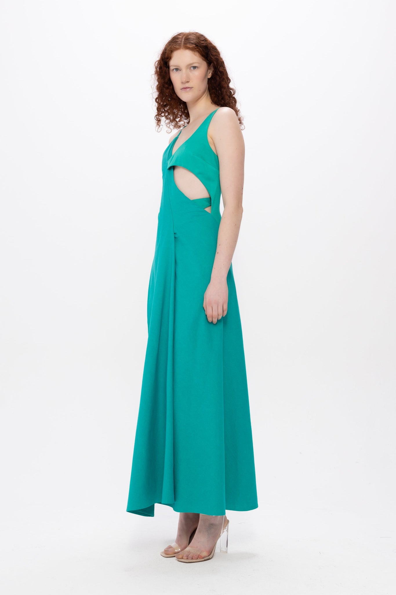 Lena Dress Seaweed Green