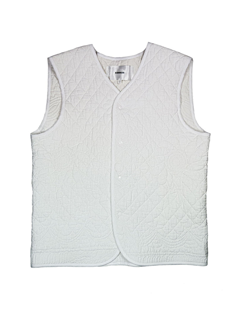 Load image into Gallery viewer, Kemkes White Quilt Bodywarmer L